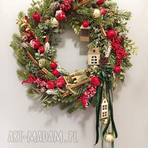 pomysł na prezent święta Wianek świąteczny Sanki