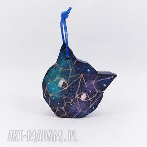 handmade breloki brelok galaktyczny kot