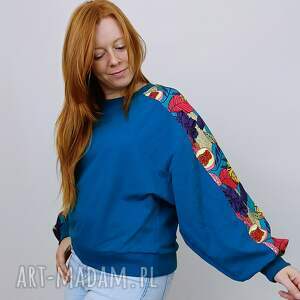 zielona nitka bluza damska lobo tropikalne owoce rozm s na wiosnę