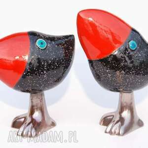 oto szdoki, czerwony czarny, ceramika, zwierzątka, figurki