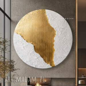 obrazy do salonu koło fi 120, na plotnie