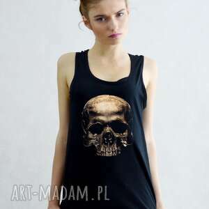 handmade koszulki skull t-shirt black defence