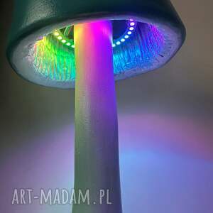 Poświetlany grzybek - lampka Turkusik, nocna, pokój dziecięcy