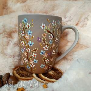 studio paulla wiosenne drzewka ręcznie malowany kubek 300 ml malowana
