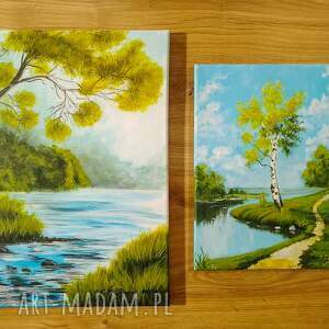 Prezent DYPTYK PEJZAŻOWY SZEPTY NATURY - OŻYW SWOJE WNĘTRZE