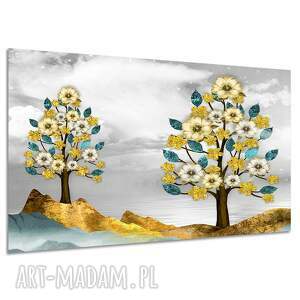 Obraz na płótnie Drzewo z kwiatami 120x80 cm