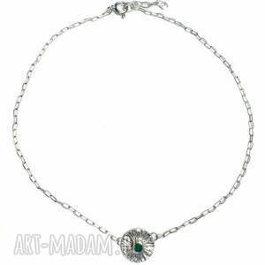 Naszyjnik z i motywem słońca, srebro, awenturyn