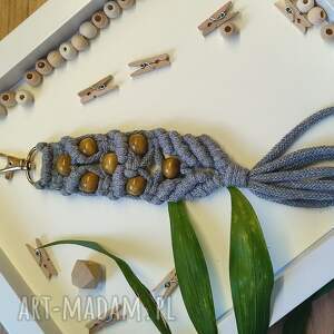 do brelok, do kluczy, karabińczyk, sznurek bawełniany