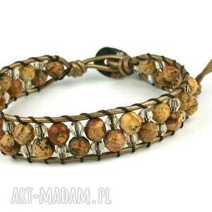 handmade snake wrap: jaspis obrazkowy