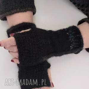 rękawiczki mitenki na dłonie prezent, szydełkiem