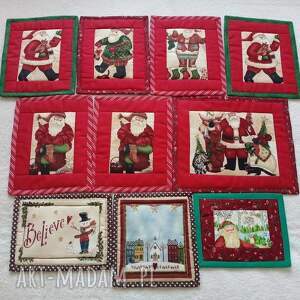 świąteczne podkładki pod kubek, gorący, doniczkę, różne choinka, prezent