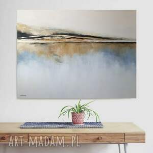 paulina lebida złoty brzeg - obraz akrylowy formatu 80/100 cm pejzaż