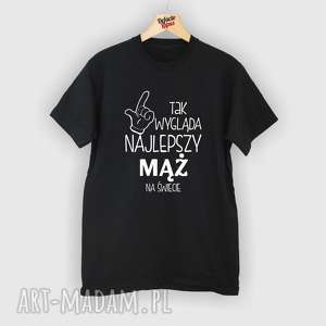 handmade koszulki koszulka z nadrukiem dla męża, super mąż, prezent od żony