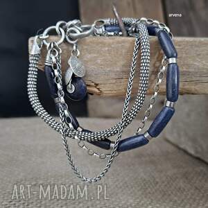 handmade lapis lazuli - bransoletka 04