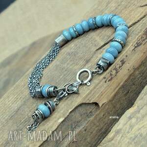 OPAL NIEBIESKI - bransoletka 08