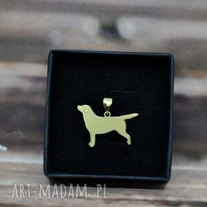 labrodor retriever - wisiorek srebrny, pies, labrador biżuteria z psem, srebro