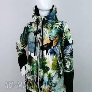 bluza rozpinana damska góry z kapturem