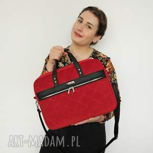 handmade torba biznesowa melania czerwona