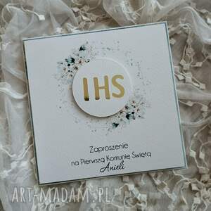 Zaproszenie komunijne - Verde