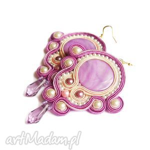 romantic lilies kolczyki soutache romantyczne