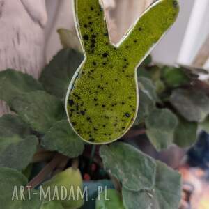 królik ceramiczny, dom, ozdoba, doniczka, dodatek, ceramika