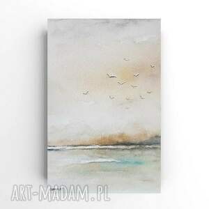 formatu A5, morze, papier, akwarela