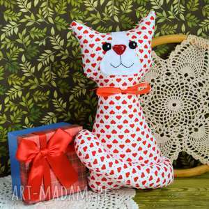 handmade maskotki kotek torebkowy - roma - 25 cm