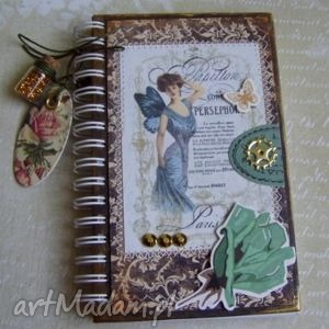 handmade romantyczny notes, pamiętnik w stylu vintage