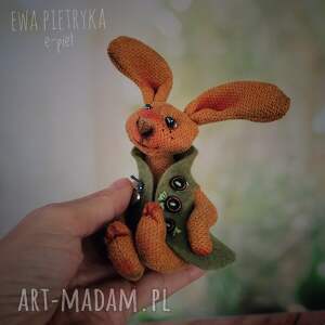 królik mężczyzna e - piet artystyczna lalka kolekcjonerska ręcznie szyta