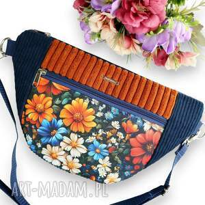 sztruksowa granat, listonoszka, nerka, sztruks