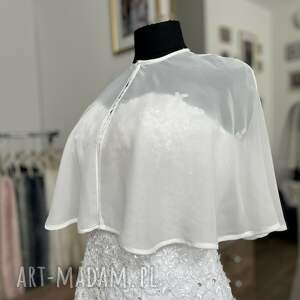 Pelerynka do slubu, pelrynka, pelrynkna z tiulu, na ramiona, bolerko, narzutka, peleryna