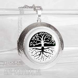 ręcznie wykonane naszyjniki magic tree: otwierany medalion sekretnik na prezent