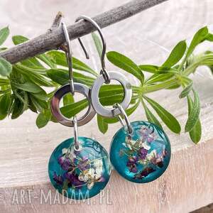 Prezent Kolczyki ze srebrnymi akcentami k304, długie