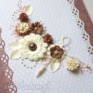 ręczne wykonanie scrapbooking albumy wanilia z czekoladą