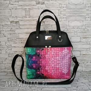 handmade na ramię torebka damska kuferek - mozaika