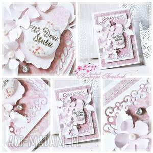 ręczne wykonanie scrapbooking kartki kartka ślubna