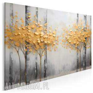 obraz na płótnie - abstrakcja las korony drzew elegancki 120x80 cm 109001