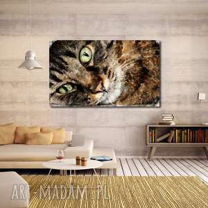 Obraz XXL KOT 2 120x70 cm - kotek na płótnie Canvas, gotowy do wieszenia - prezent dla mamy