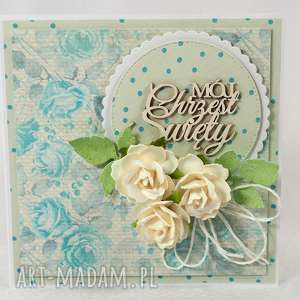 handmade scrapbooking kartki kartka na chrzest