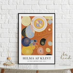 hilma af klint in the earthly life no 3 - plakat 40x50 cm, reprodukcje