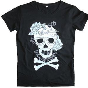 handmade koszulki skull&roses unisex