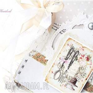 handmade przepiśnik shabby chic