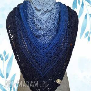 chusta szydełkowa wzburzone morze