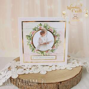 Kartka komunijna do koperty, Pamiątka Komunii, prezent