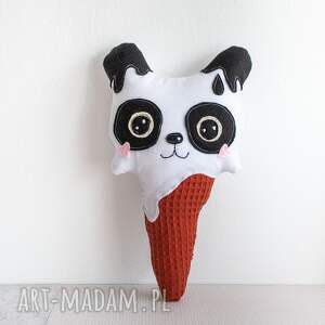 ręczne wykonanie maskotki seria lodziomiodzio - miś panda - 29 cm