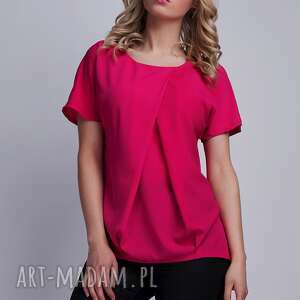 lanti urban fashion bluzka, blu121 fuchsia, top, koszulka, lekka amarantowa