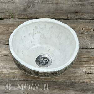 ręcznie wykonane ceramika umywalka w wiejskim stylu