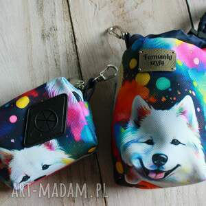 Zestaw na smaczki i woreczki # samoyed, saszetka