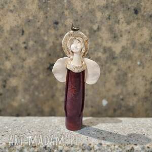 anioł ceramiczny, recznie wykonany, dekoracja domu