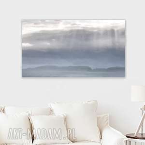 obraz na płótnie jezioro 120 x 70, krajobraz, elegancki minimalizm